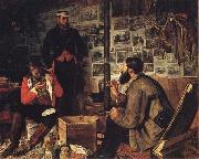 John Dalbiac Luard The Welcome Arrival oil painting